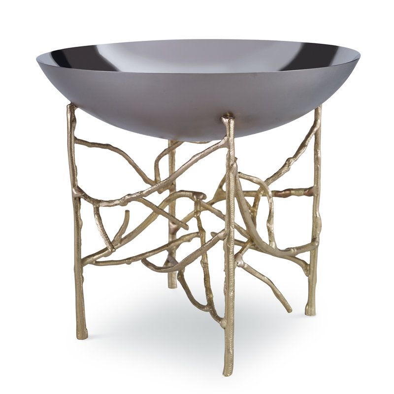 Kravet Metal Traditional Decorative Bowl in Silver Perigold